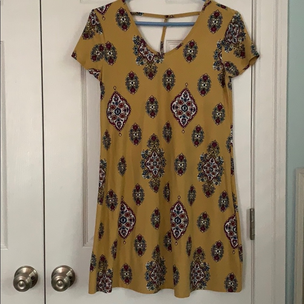 Yellow dress with cute design